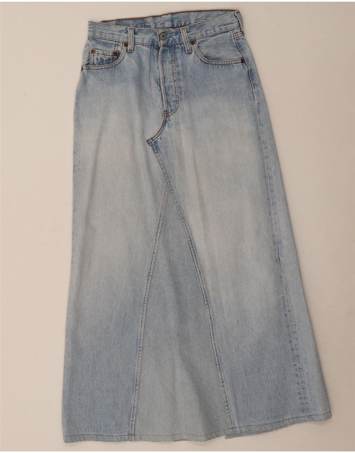Γυναικεία Levi's 501 Midi τζιν φούστα W29 Μικρή μπλε βαμβακερή