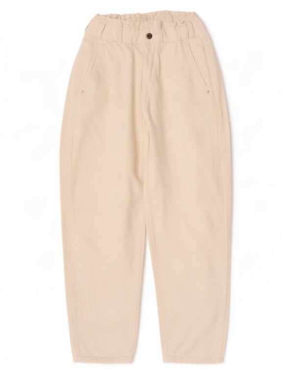 Zara Γυναικείο τζιν με κωνικό ψηλόμεσο EU 36 XS W26 L24 από λευκό βαμβακερό