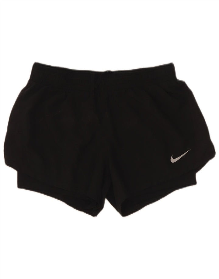 Γυναικείο αθλητικό σορτς Nike UK 12 μεσαίο μαύρο πολυεστέρα