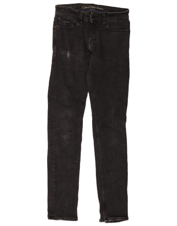 Ανδρικό τζιν Calvin Klein Distressed Slim W28 L34 Μαύρο βαμβακερό