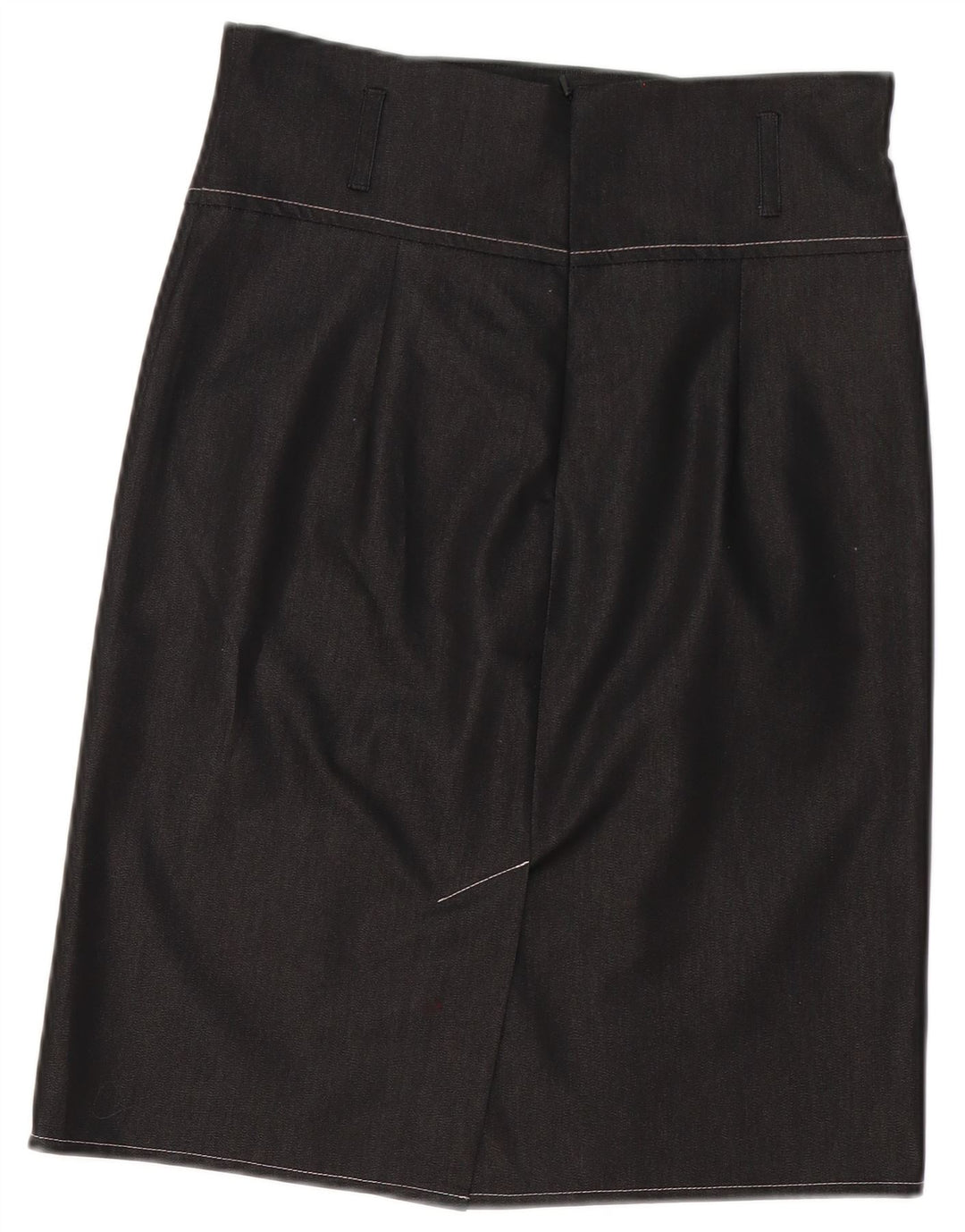 Κόκκινη ή νεκρή γυναικεία ίσια φούστα UK 12 Medium W30 Γκρι βαμβακερή
