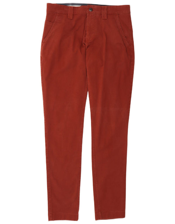 Tommy Hilfiger Ανδρικό Slim Chino Παντελόνι W32 L34 Κόκκινο βαμβακερό