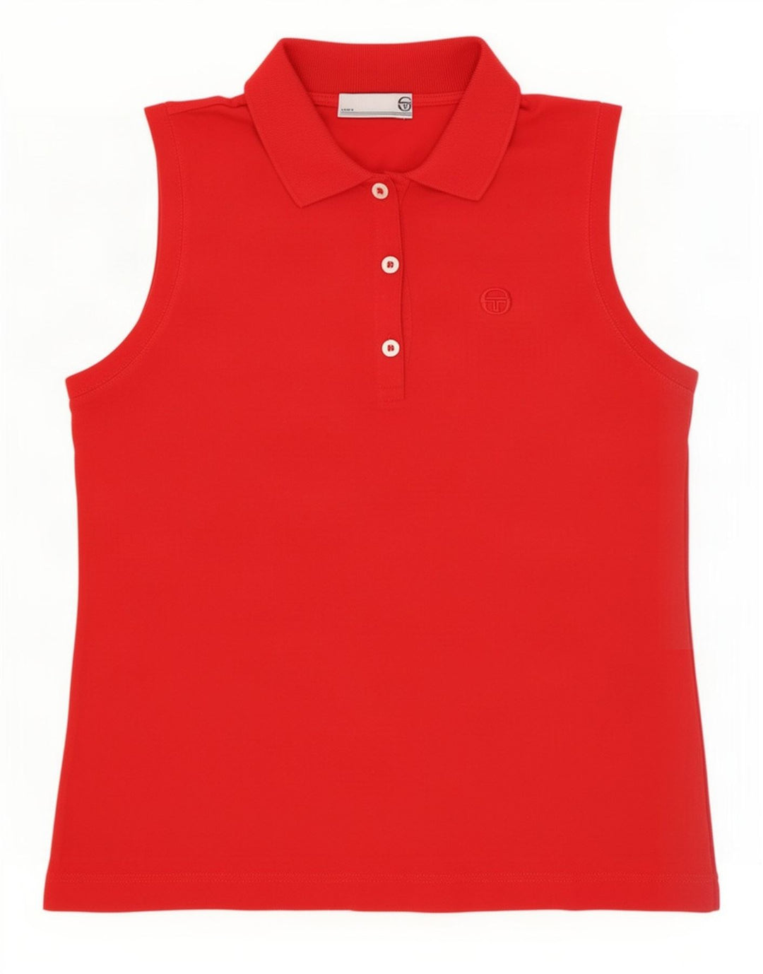 Sergio Tacchini Γυναικείο Αμάνικο Πόλο Μπλουζάκι IT 44 Medium Red