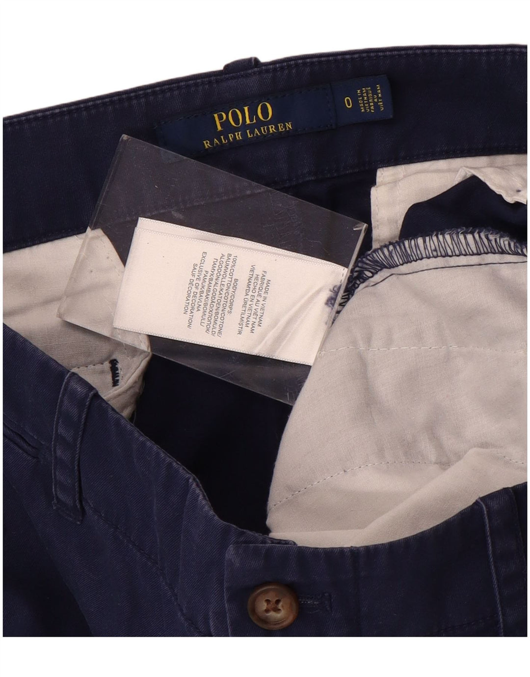 POLO RALPH LAUREN Γυναικείο σορτς Chino US 0 XS W30 Navy Blue Spotted