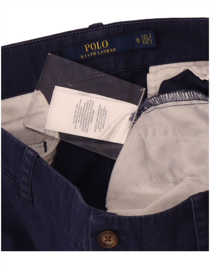 POLO RALPH LAUREN Γυναικείο σορτς Chino US 0 XS W30 Navy Blue Spotted