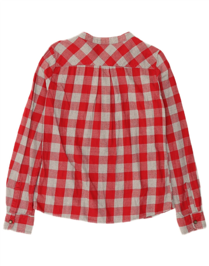MAISON SCOTCH Γυναικείο πουλόβερ πουκάμισο UK 12 Μεσαίο κόκκινο βαμβακερό καρό