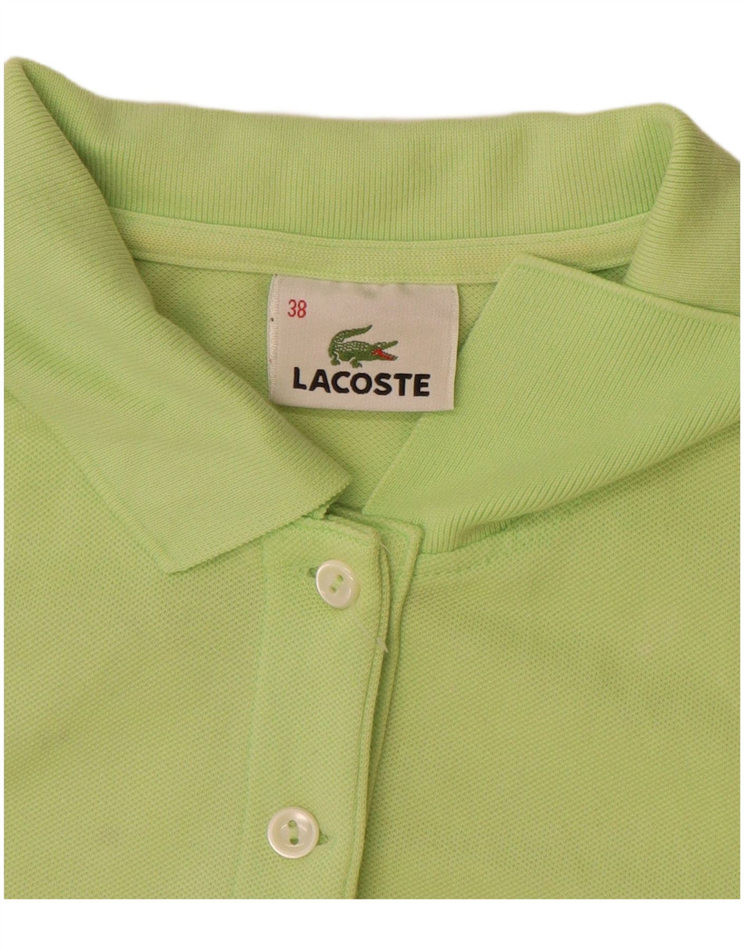 Γυναικείο πουκάμισο Polo Lacoste Μέγεθος 38 Μεσαίο πράσινο βαμβακερό