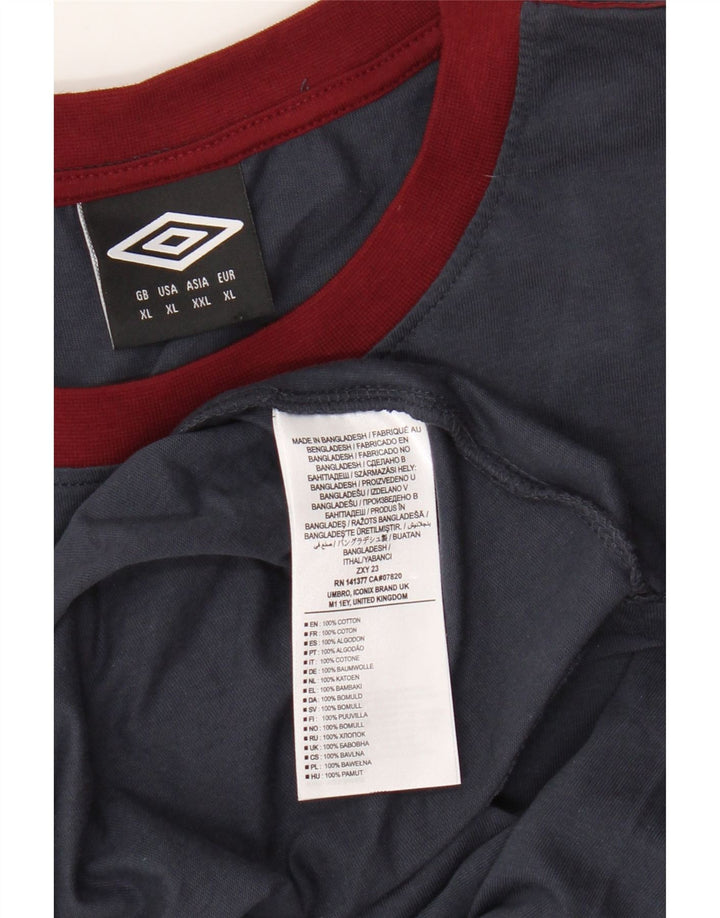 Ανδρικό T-Shirt Umbro Top XL Navy Blue Cotton