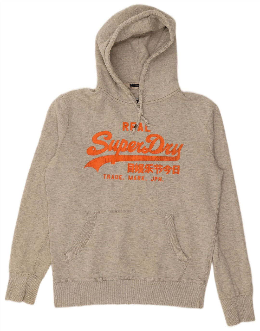 Ανδρικό γραφικό κουκούλα Superdry, μεσαίο γκρι βαμβακερό