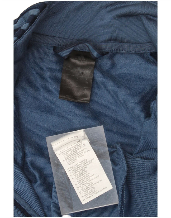 Ανδρική φόρμα Adidas Top Jacket UK 42/44 Medium Blue Colorblock Polyester
