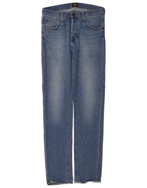 Lee Mens Daren Straight Jeans W32 L36 Blue Cotton