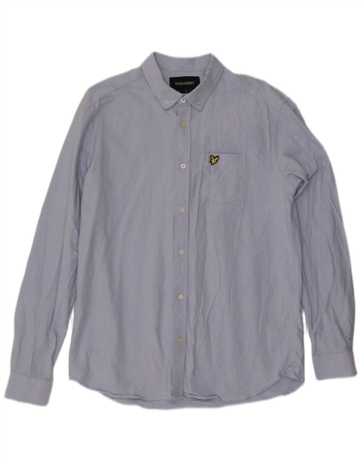 Ανδρικό πουκάμισο LYLE & SCOTT XL Μπλε βαμβακερό