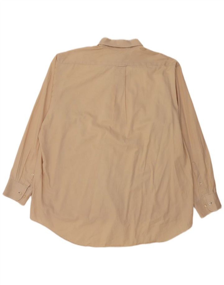 Ανδρικό πουκάμισο Izod Regular Fit Size 18 2XL Μπεζ βαμβακερό