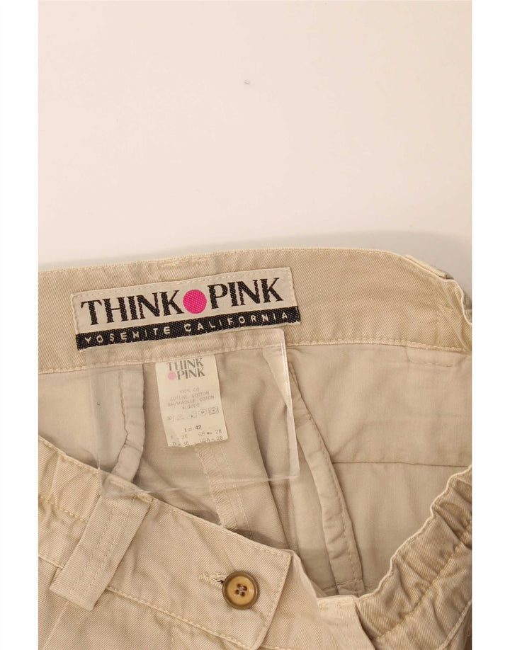 Think Pink Γυναικείο Σορτς Cargo IT 42 Medium W28 Μπεζ βαμβακερό