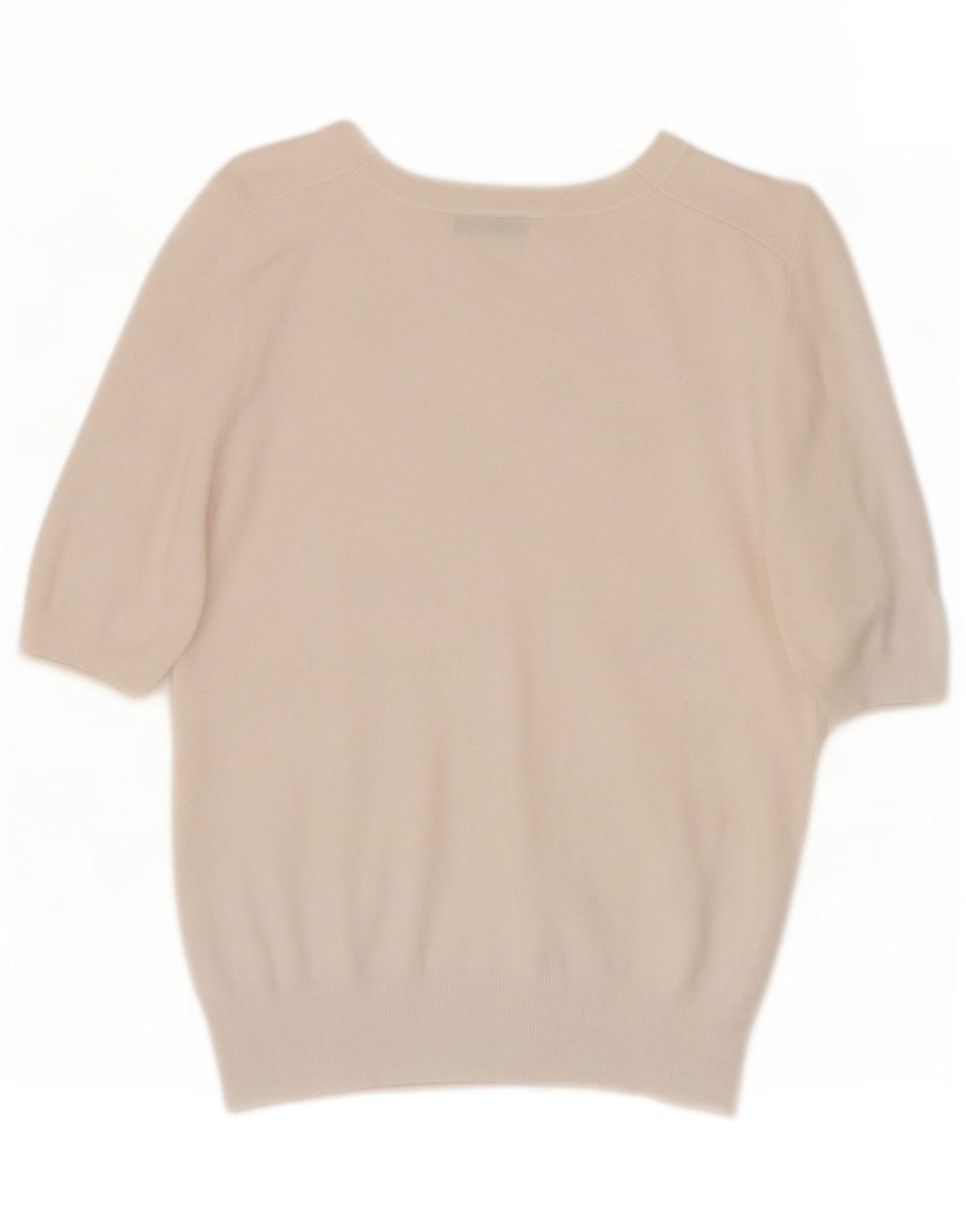 Zara Γυναικεία κοντομάνικη μπλούζα τοπ UK 10 Small White