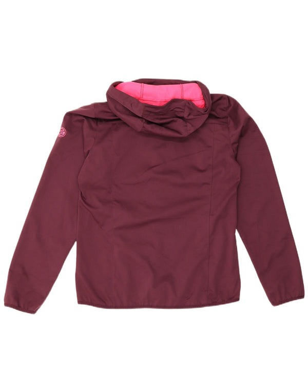 Vintage Γυναικείο Αντιανεμικό Μπουφάν IT 42 Medium Burgundy Polyester