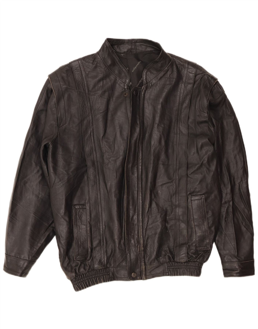 Vintage Ανδρικό Δερμάτινο Μπουφάν UK 36 Small Black
