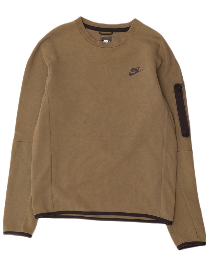 Ανδρικό φούτερ Nike Regular Fit Jumper από μικρό χακί βαμβακερό
