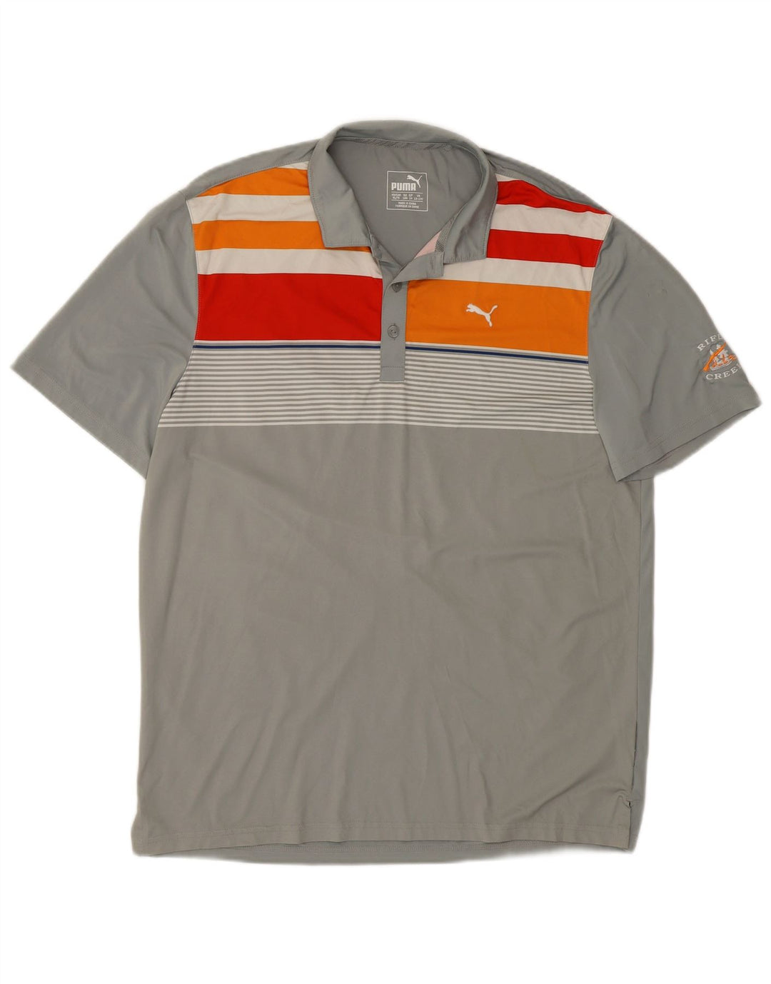 Πουκάμισο PUMA Boys Graphic Polo 13-14 ετών Γκρι Ριγέ