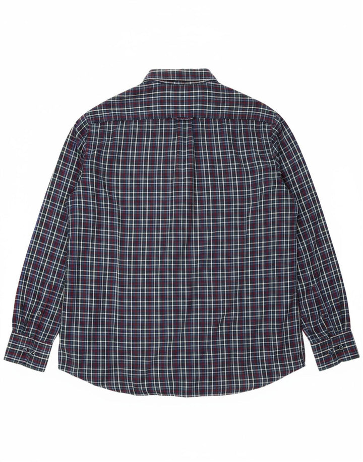 BUGATTI Mens Flannel Shirt Size  43/44 XL Multicoloured Check Cotton