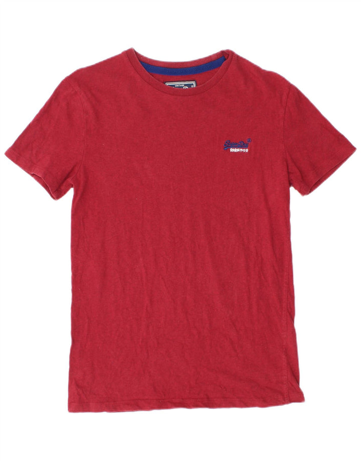 Superdry Ανδρικό T-Shirt Top Μικρό κόκκινο βαμβακερό