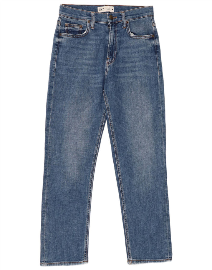 ZARA Γυναικείο ίσιο τζιν EU 38 Small W28 L27 Blue
