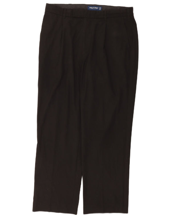 Ανδρικό παντελόνι Chino Ralph Lauren W36 L32 μαύρο πολυεστέρα