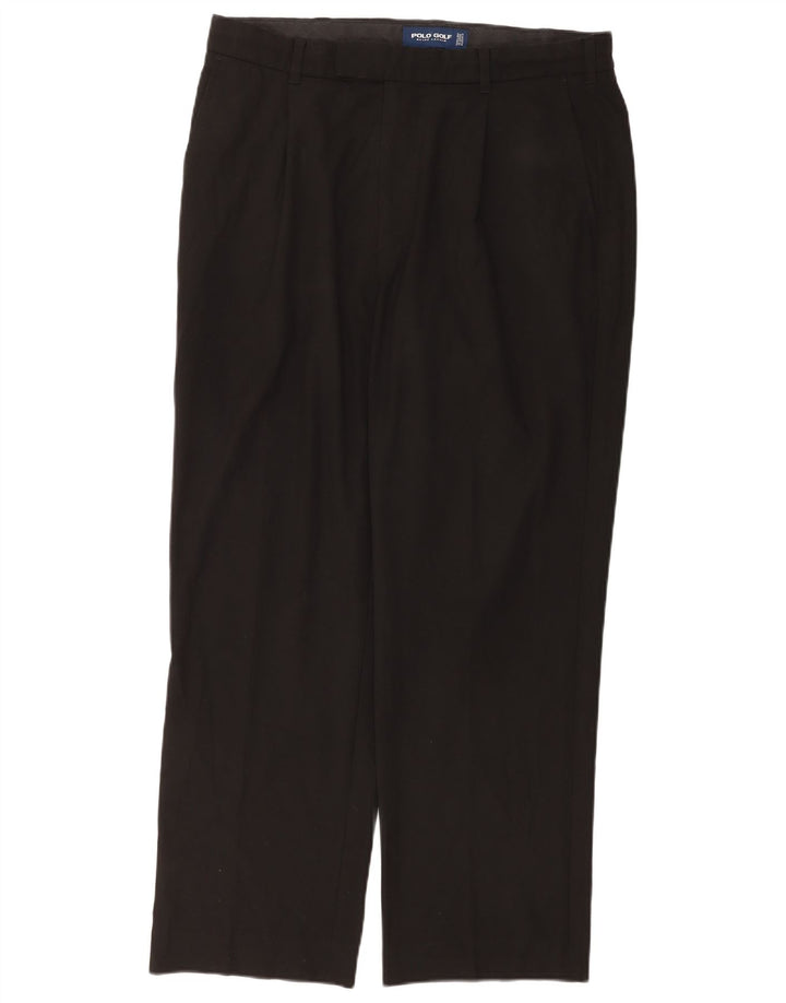 Ανδρικό παντελόνι Chino Ralph Lauren W36 L32 μαύρο πολυεστέρα