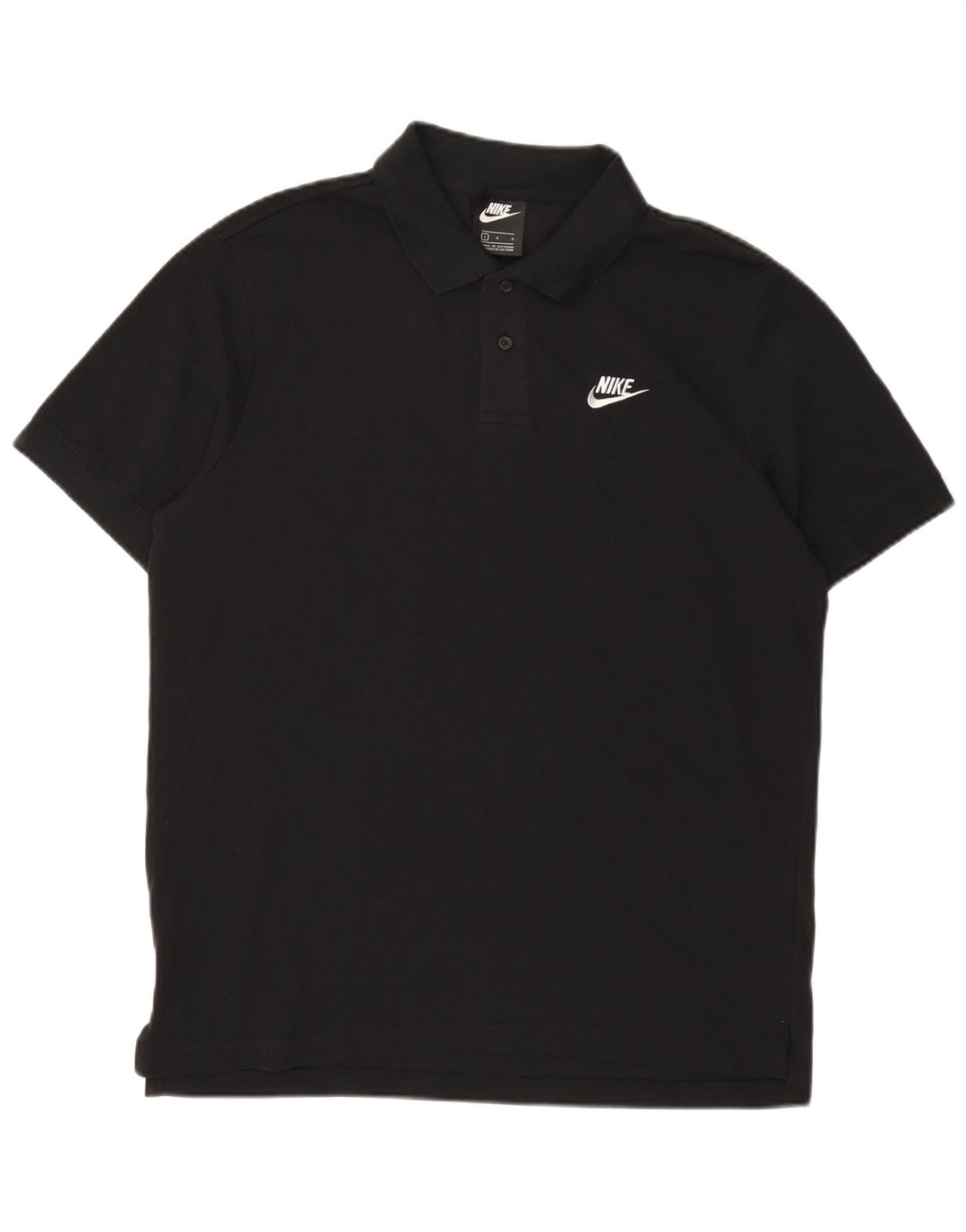 Ανδρικό μπλουζάκι πόλο Nike μεγάλο μαύρο βαμβακερό