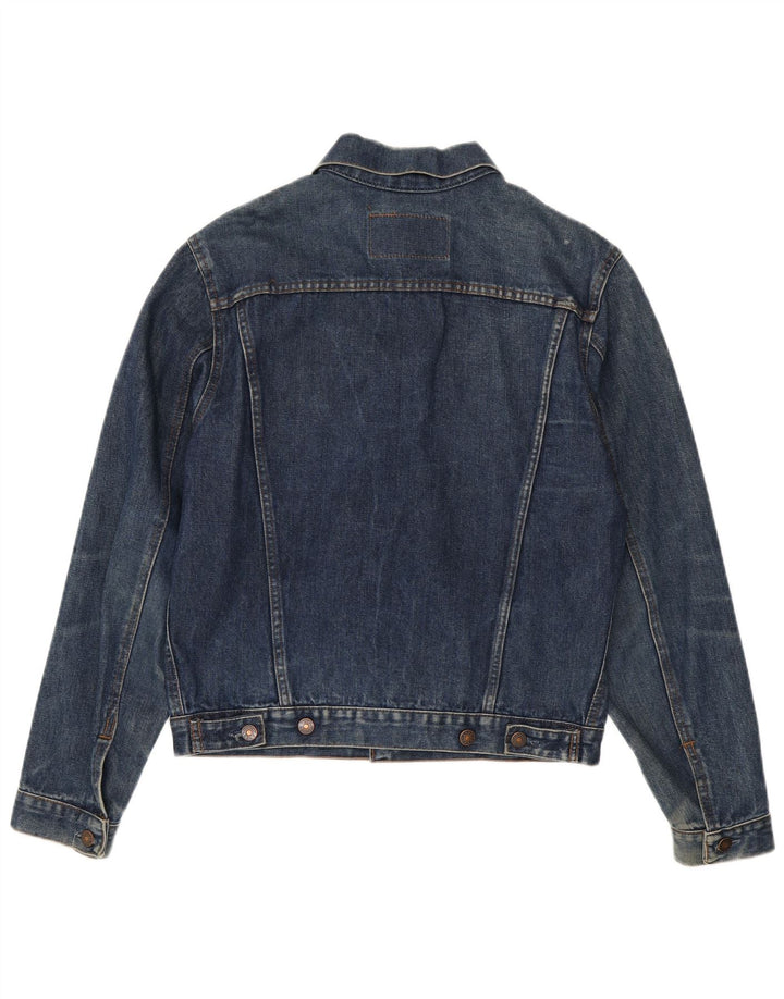 Vintage Ανδρικό Τζιν Μπουφάν UK 40 Large Navy Blue