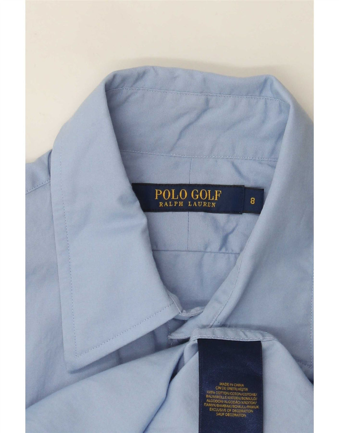 Γυναικείο πουκάμισο γκολφ Polo Ralph Lauren US 8 μεσαίο μπλε βαμβακερό