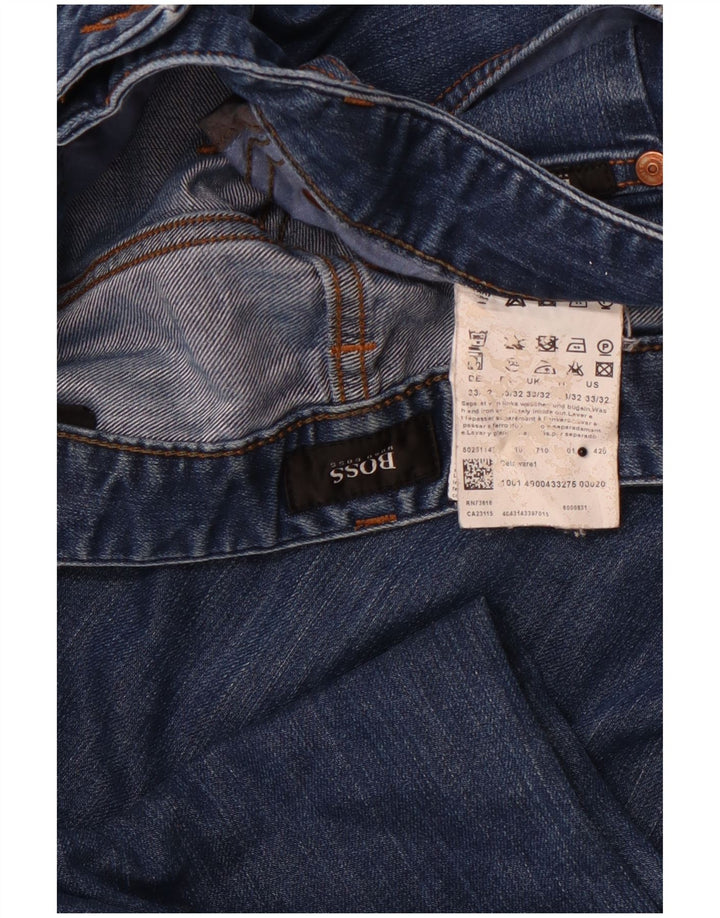 HUGO BOSS Γυναικείο Slim Jeans W33 L32 Μπλε βαμβακερό