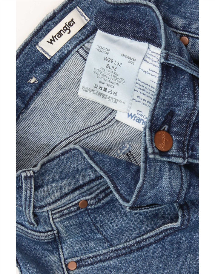 Wrangler Γυναικείο Slim Jeans W29 L32 Μπλε βαμβακερό