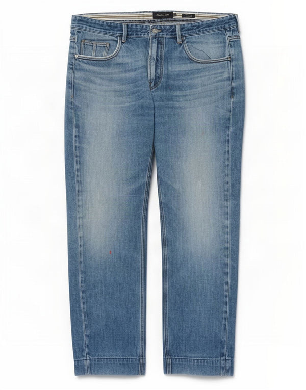Massimo Dutti Γυναικεία Casual Fit Straight Jeans EU 44 Large W34 L28 Blue