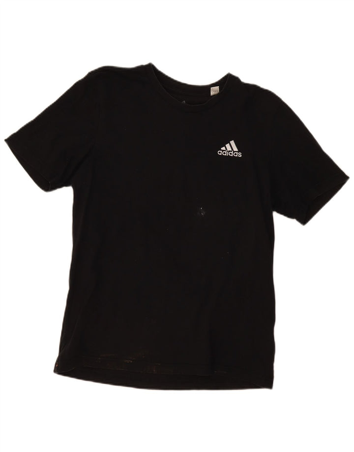 Ανδρικό T-Shirt Adidas Top Μικρό μαύρο βαμβακερό