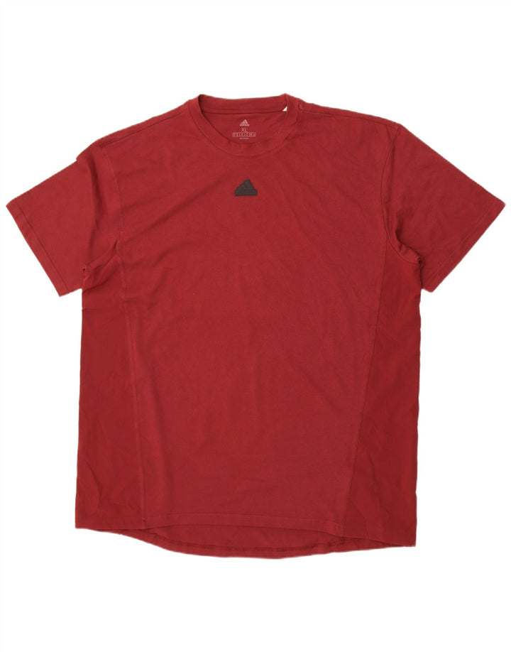 Ανδρικό T-Shirt Adidas Top XL Maroon Cotton