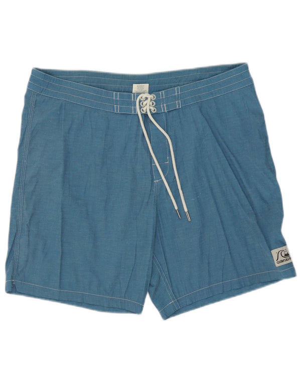 Quiksilver Mens Swimming Shorts Medium  Blue Polyester Beach