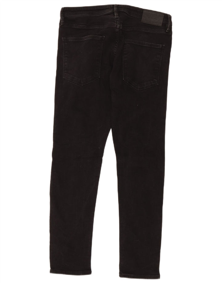 Jack & Jones Ανδρικό Τζιν GLENN Slim W32 L30 Μαύρο βαμβακερό