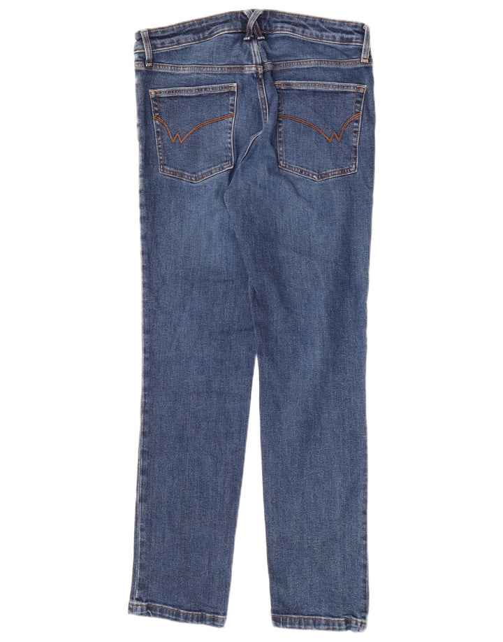 White Stuff Γυναικείο Straight Jeans UK 12 Medium W30 L30 Blue Cotton