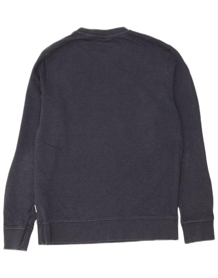 Jack & Jones Ανδρικό γραφικό φούτερ Jumper Medium Navy Blue από βαμβάκι