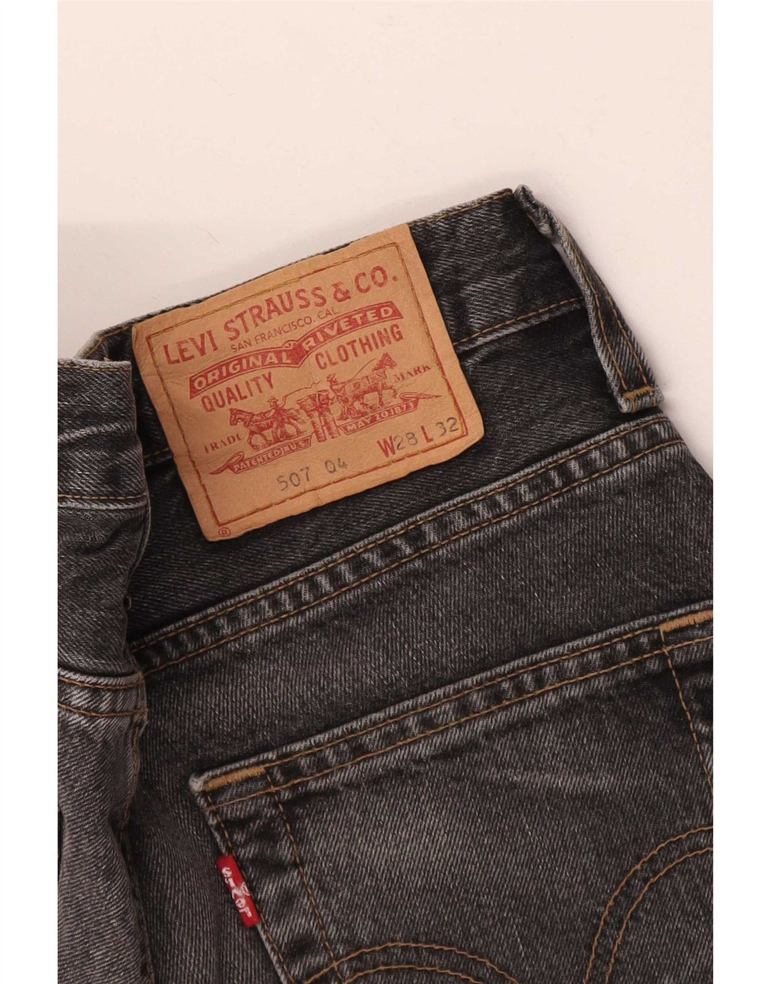 Levi's Mens 507 Bootcut Jeans W28 L32 Grey