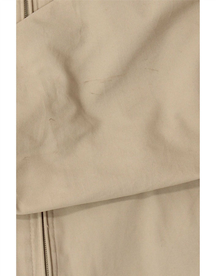 Gant Mens Bomber Jacket UK 38 Medium Beige Cotton