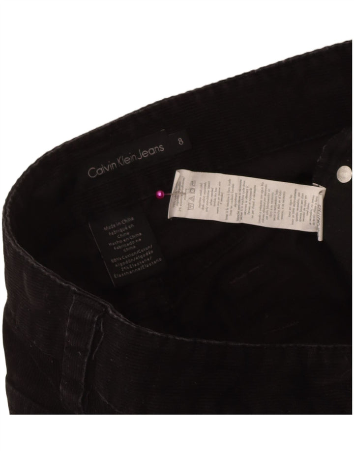 Calvin Klein Γυναικείο μποτάκι κοτλέ παντελόνι US 8 Medium W32 L31 μαύρο