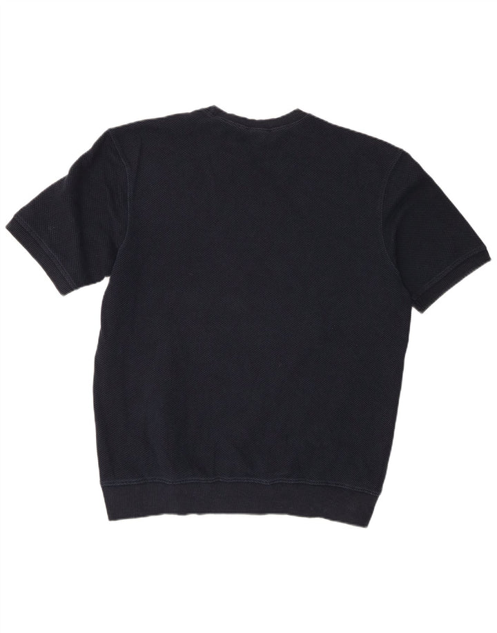 Zara Ανδρικό T-Shirt Top Large Navy Blue από βαμβάκι