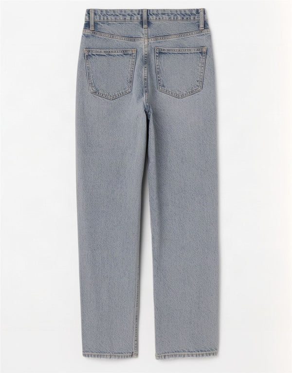 Zara Γυναικείο ψηλό ίσιο τζιν EU 34 2XS W24 L27 Μπλε