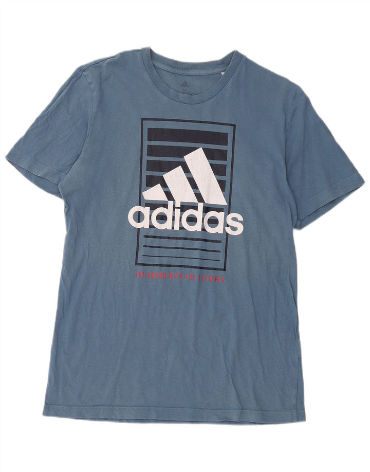 Ανδρικό γραφικό T-Shirt Adidas Top Medium Blue
