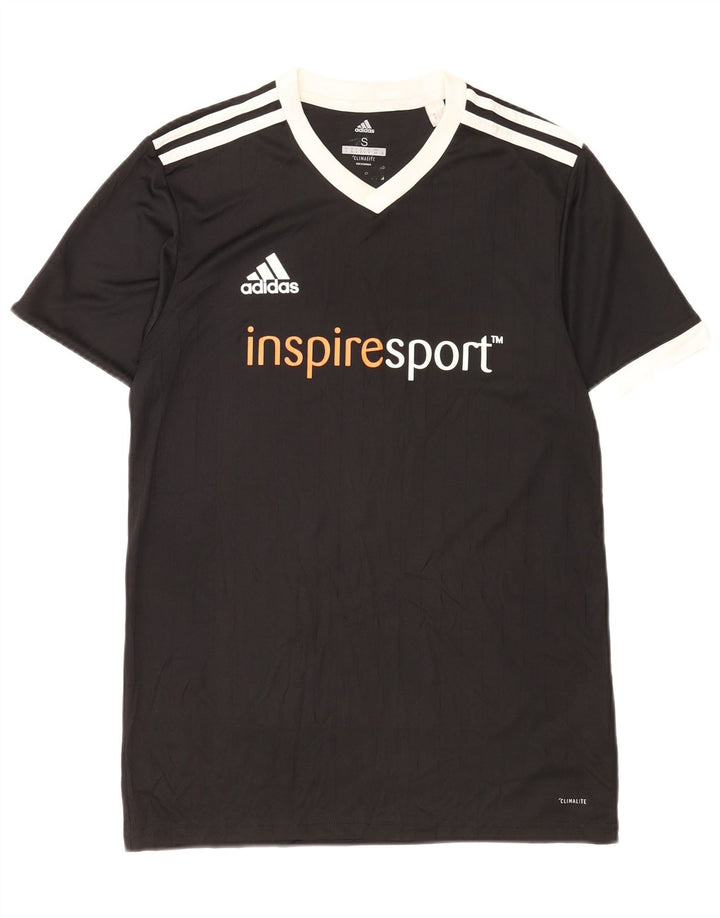 Ανδρικό γραφικό T-Shirt Adidas Climalite Top Small Black Polyester