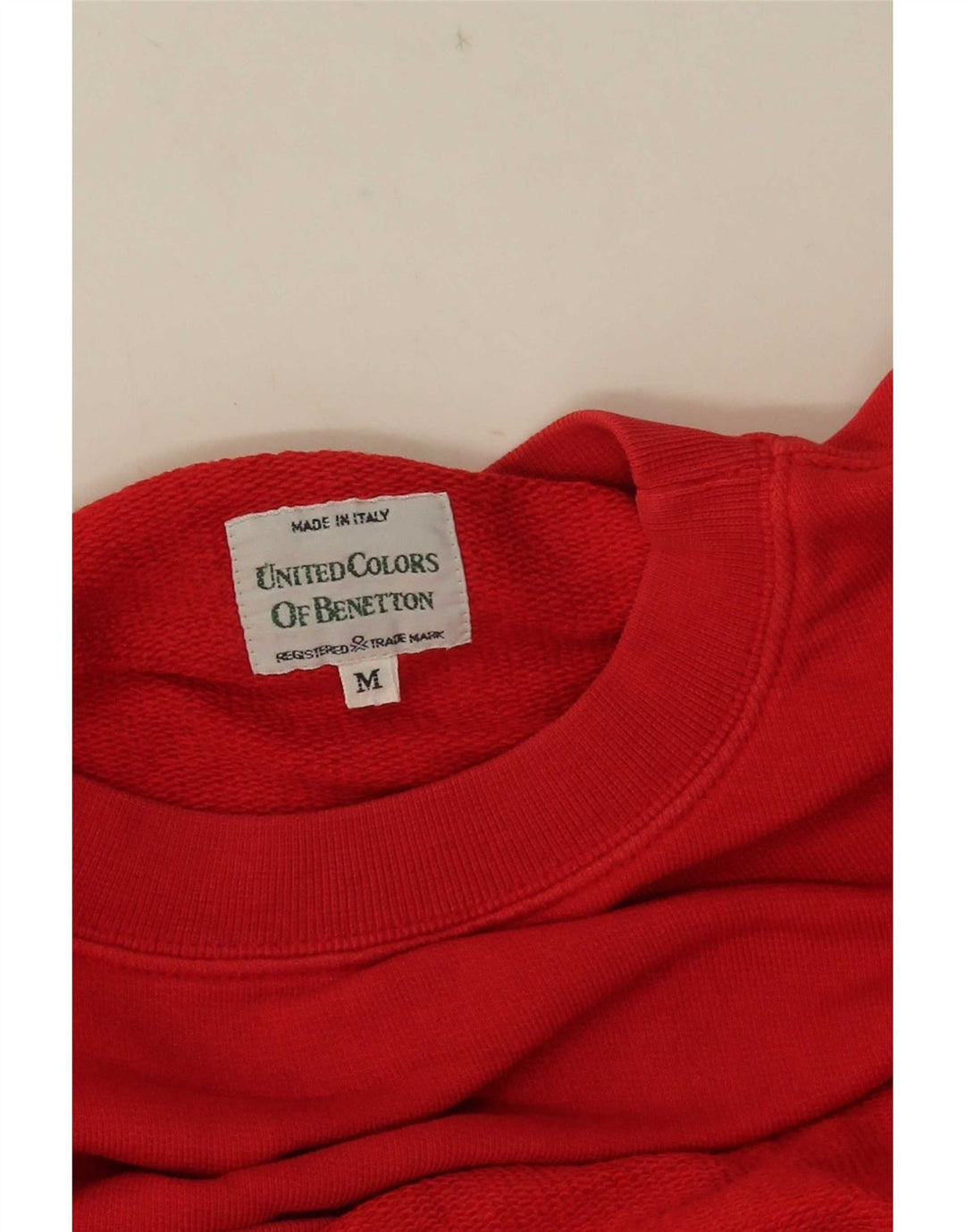 Γυναικεία φούτερ υπερμεγέθης Benetton Jumper UK 14 Medium Red