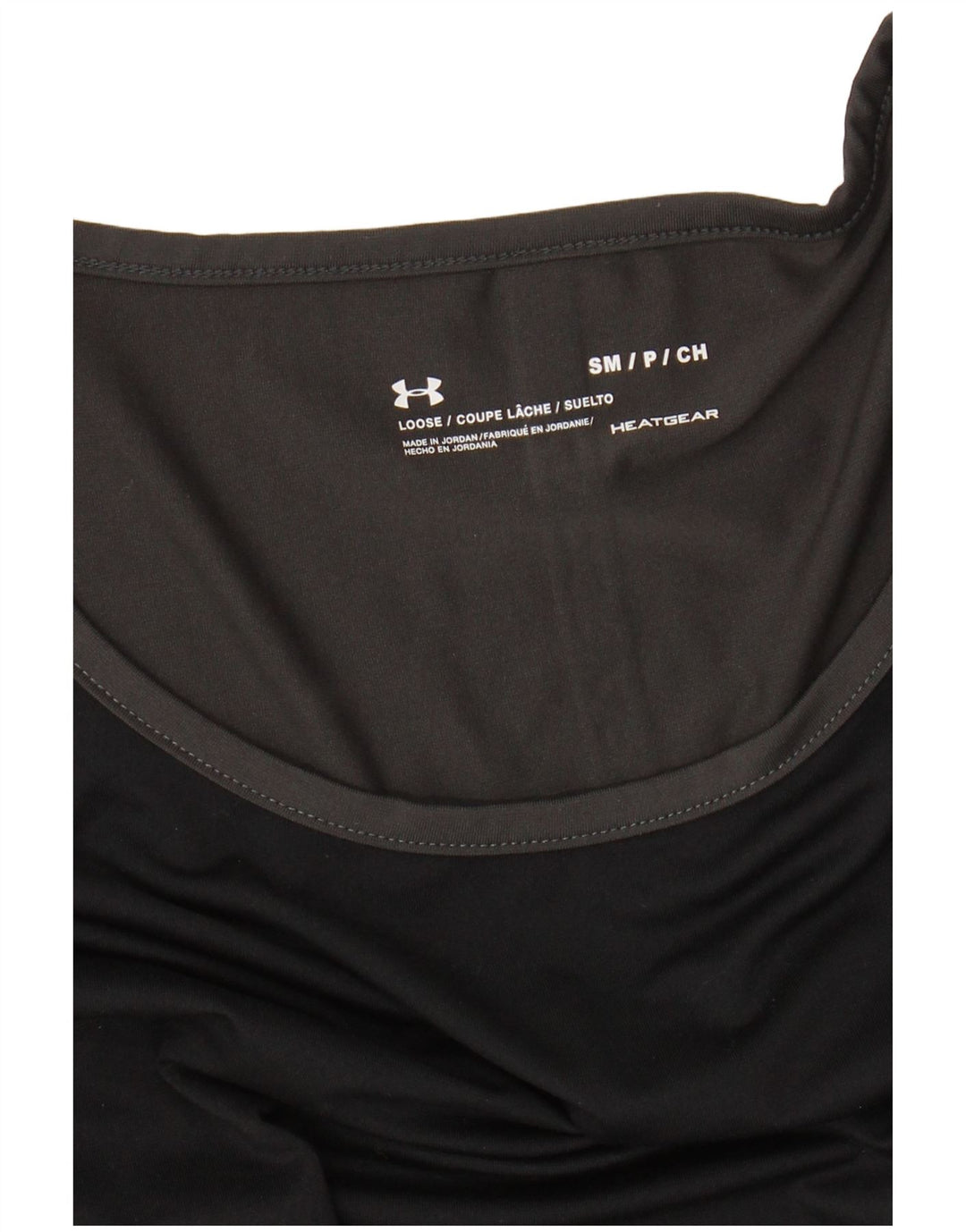 Γυναικείο μπλουζάκι UNDER Armour Heat Gear T-shirt Top 10 UK Small Black Colourblock