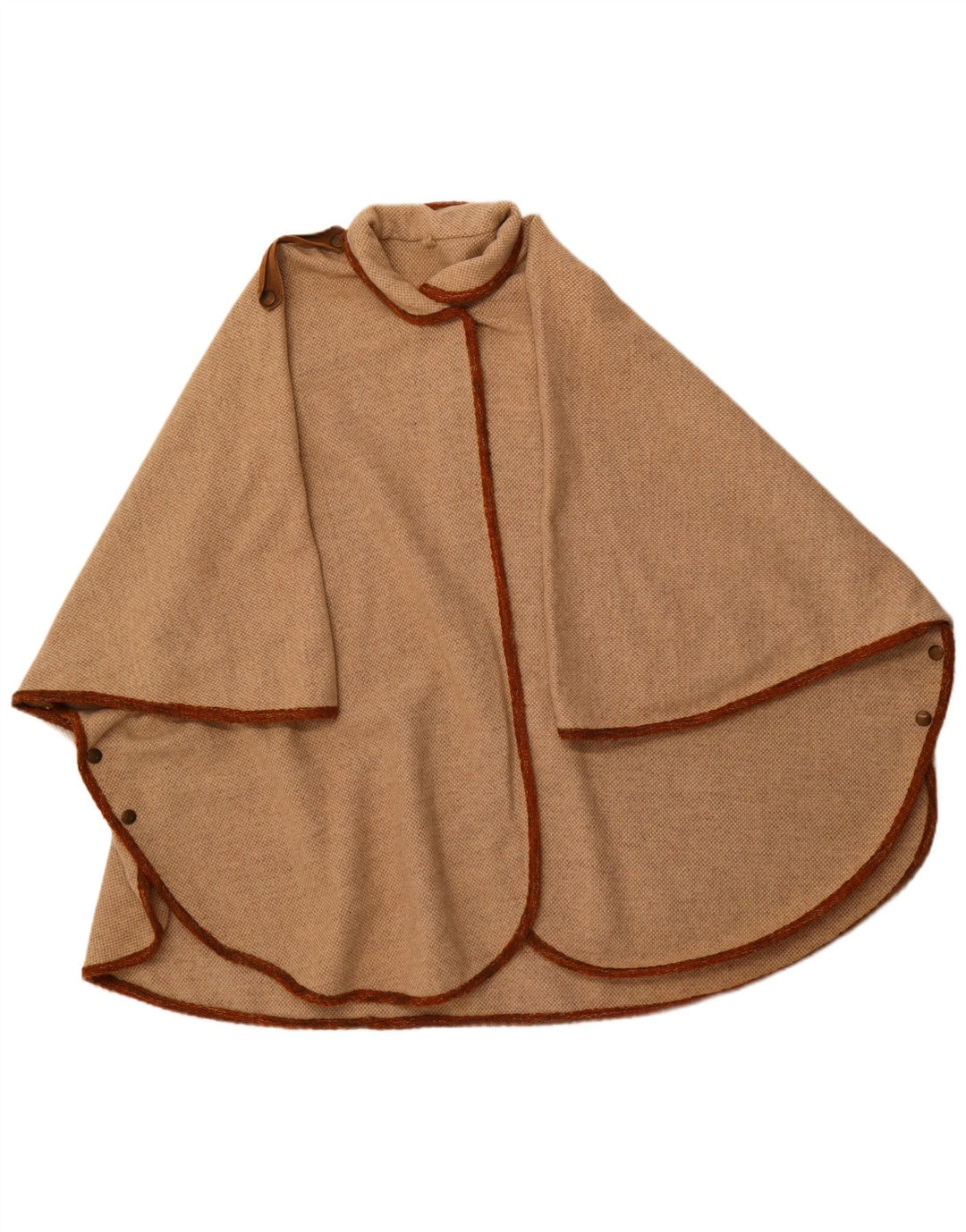 VINTAGE Γυναικείο Παλτό Poncho One Size Καφέ